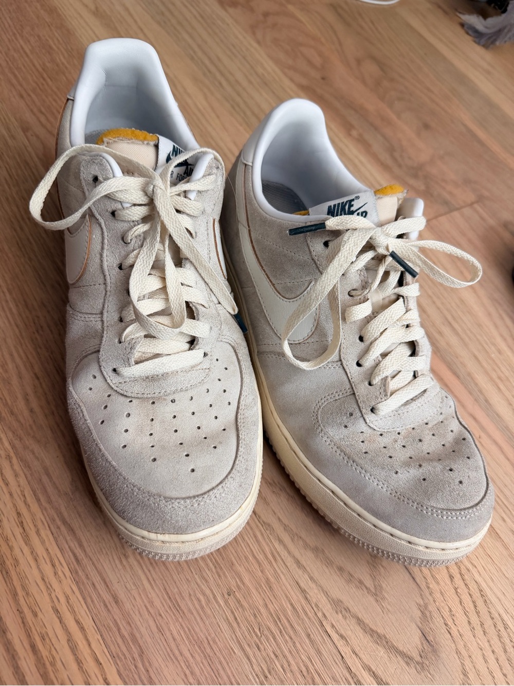 Nike Air Force 1 Low ’07 Athletic Dept — Suede Light Orewood (Size 10.5)
